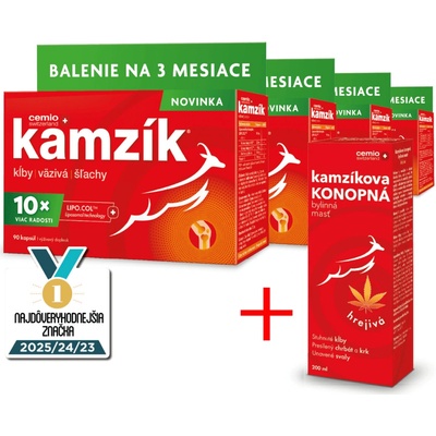 Cemio Kamzík NOVINKA 4× 90 kapsúl