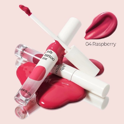 Berrisom Jelly Tattoo Tint 04 Raspberry Dlouhotrvající hydratační tint na rty 6 g