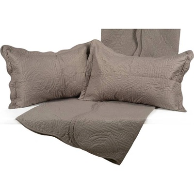 ШАЛТЕ ЕДИНИЧНО С 1бр КАЛЪФКА 150x220см СИВО (10801)