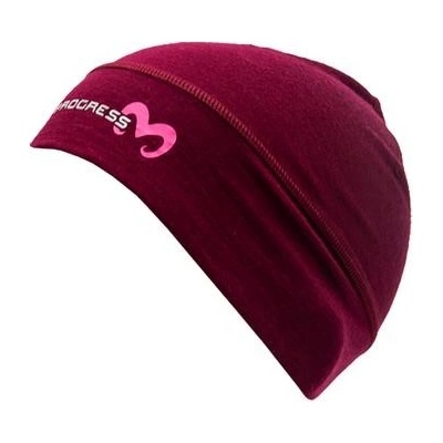Progress MW beanie merino čepice švestkový melír