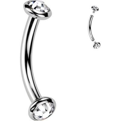 S4U Piercing do obočí TITAN (čirá) TIT1381-C