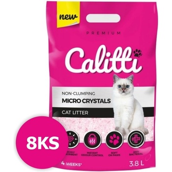Calitti MICRO Crystals podstielka pre mačky 8 x 3,8 l