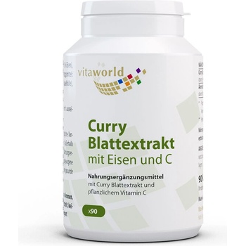 Vita World Екстракт от листа на къри с желязо и витамин С 90 капсули | Vita World (13902678 VW)