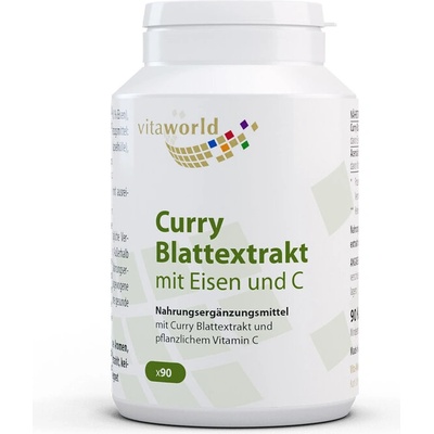 vitaworld Екстракт от листа на къри с желязо и витамин С 90 капсули | Vita World (13902678 VW)