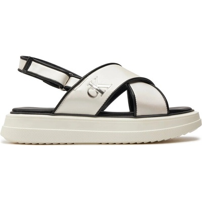 Calvin Klein Jeans Сандали Calvin Klein Jeans Platform Sandal V3A2-80831-1688 S Бял (Platform Sandal V3A2-80831-1688 S)