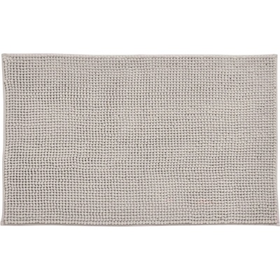 Catherine Lansfield Сива постелка за баня 80x50 cm Bobble - Catherine Lansfield (BR/42324/W/BMAT/NT)