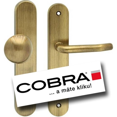 COBRA TITAN PZ 92 mm klika pravá/koule bronz česaný