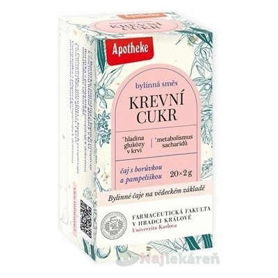 APOTHEKE FARMA KRVNÝ CUKOR 20 x 2 g