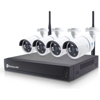 Система за видеонаблюдение No brand PST-TWK04BM, 4 cameras, IP, 2.0Mp, Full HD, NVR - 91035 (DE-91035)