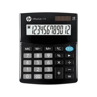HP HP Calculator Office Calculator HP-OC 112/INT BX, 12-digit. Display, 125x101x33mm, black