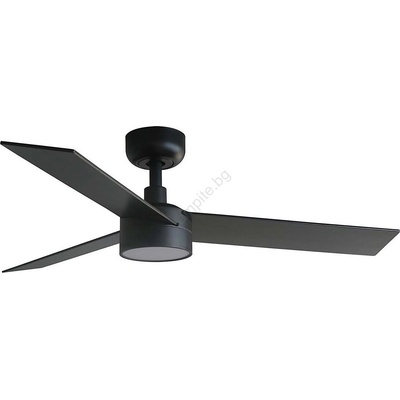 Faro Barcelona FARO 34296WT1S-LED Вентилатор RUDDER S с димер, 18W/230V, CCT, диам. 106 cm, кафяв/черен, WT + дистанционно управление (FA34296WT1S)