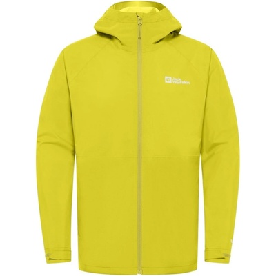 Jack Wolfskin Непромокаемо яке Jack Wolfskin Men's Prelight Adjustable Hood Lightweight Waterproof Jacket - Chartreuse