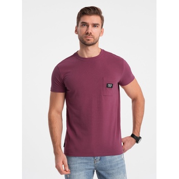 Ombre Clothing Тъмнорозова мъжка тениска с джоб Ombre Clothing Ombre Clothing | Rozov | МЪЖЕ | XL