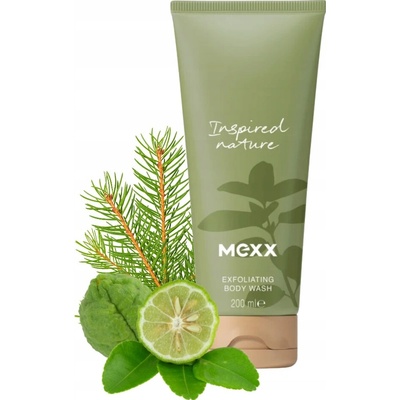 Mexx Inspired Nature exfoliačný sprchový gél s parfumáciou 200 ml