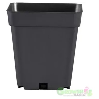 Квадратна черна саксия 2L - 13x13cm