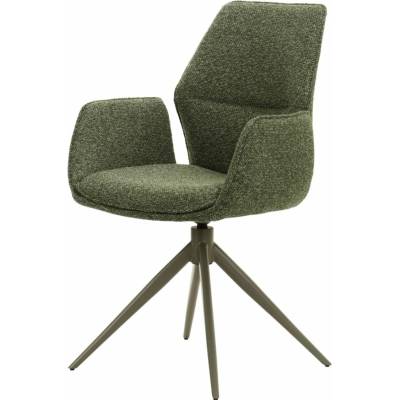 Bighome Dario z Polyesteru Bouclé Zelený Melírovaný 59X63X91