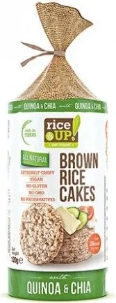 Нухелт АД Оризови бисквити с чия и киноа Rice Up 120гр