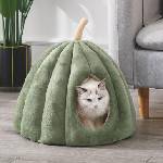  Къща за котки ТИКВА 40 х 40 х h36 см, Зелена