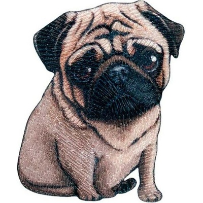 Nažehlovačka Psík Mops 5,1 x 4 cm Monoquick