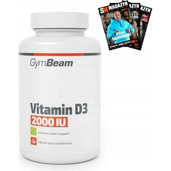 GymBeam Vitamin D3 2000 IU unflavored 60 kapslí