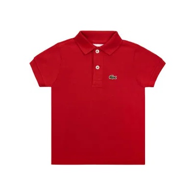 Lacoste Тениска с яка и копчета PJ2909 Червен Regular Fit (PJ2909)