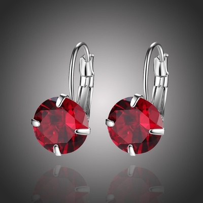 Sisi Jewelry Swarovski Elements Megan Garnet E1894 Červená