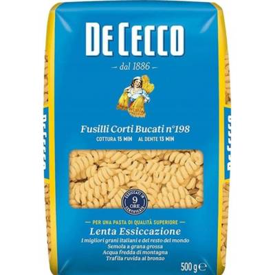 De Cecco Fusilli Corti Bucati č. 198 italské špirály 500 g