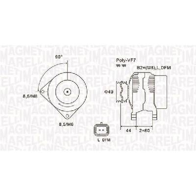 Alternátor MAGNETI MARELLI 063731877010