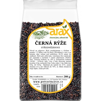 ARAX rýže černá střednězrnná 300 g