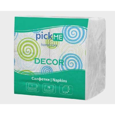 Pick Me салфетки 70бр двойно сгънати 33x33 принт (2/2354)