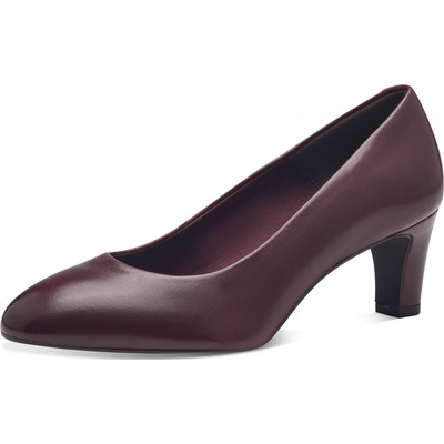 Tamaris Dámské kožené lodičky 1 22420/42 barvy merlot bordó – Zboží Dáma