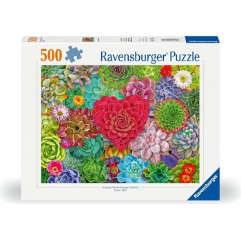 Ravensburger Пъзел Ravensburger от 500 части - Сукулентна любов (7012001469)