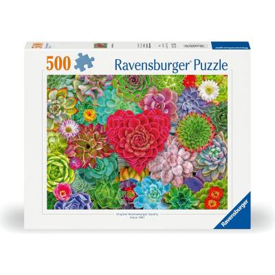 Ravensburger Пъзел Ravensburger от 500 части - Сукулентна любов (7012001469)