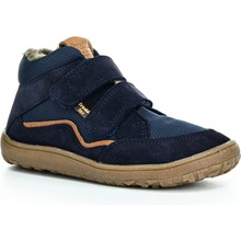 Froddo Chlapčenská zimná barefoot obuv TEX WOOL Dark Blue G3110254-W tmavomodrá