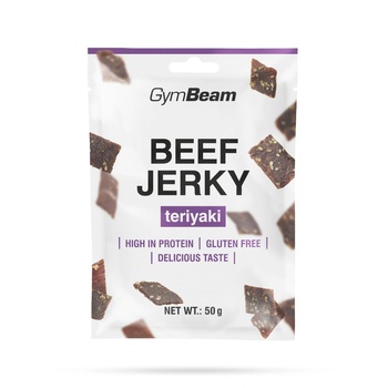 GymBeam Сушено месо Beef Jerky 50 g терияки