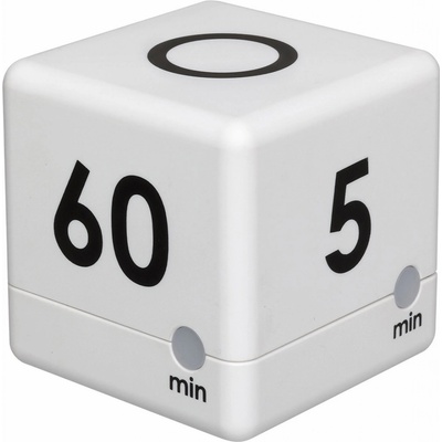 TFA Dostmann TFA 38.2032.02 | CUBE TIMER - časovač ve tvaru kostky (5 - 15 - 30 - 60 minut) - BÍLÁ