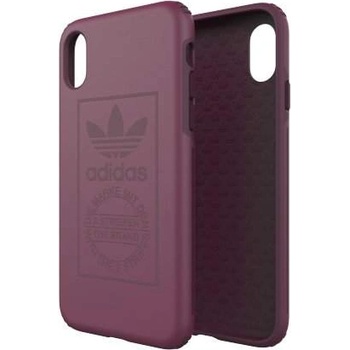 Adidas Originals Snap Case - удароустойчив хибриден кейс за iPhone XS, iPhone X (лилав)