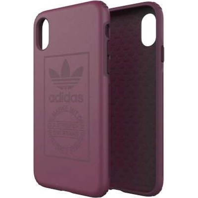 Adidas Originals Snap Case - удароустойчив хибриден кейс за iPhone XS, iPhone X (лилав)
