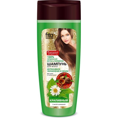Fitocosmetic šampón na vlasy žihľava na suché a tenké vlasy s mätou a harmančekom 270 ml