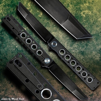 DELLINGER Kuzan - Titanium Flipper, CPM 20CV Tanto