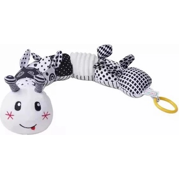 Manyuk Toys Плюшена гъсеница, черно-бяла - 65 см (828b-116)