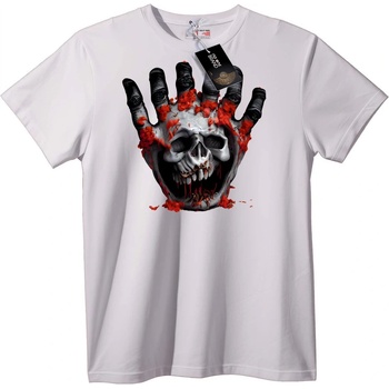 NOONEBRAND Тениска Черепна Ръка Кръв - S, Black