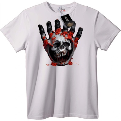 NOONEBRAND Тениска Черепна Ръка Кръв - S, Black