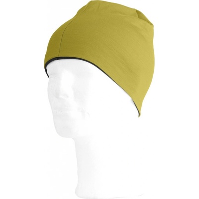 Lasting merino čepice Bony černo hořčicová