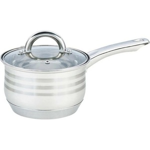 BOHMANN Касерола Bohmann BH 3138-14, вместимост 1.2 l, 14 cm диаметър, неръждаема стомана, капак, инокс (BH 3138-14)