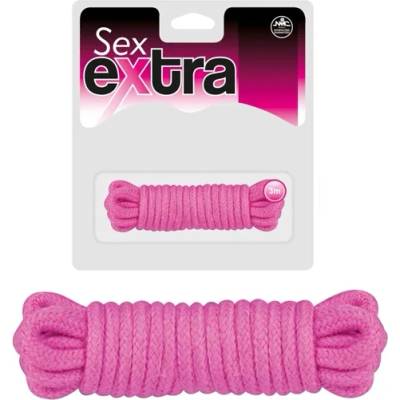 Памучно въже за робство, 3 метра - Sex Extra Love Rope Pink (NMC0002389)