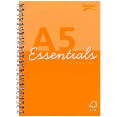 PUKKA PAD Zošit so špirálovou väzbou formát A5 linkovaný Unipad Essentials Jotta zmiešané