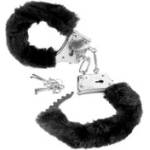 Fetish fantasy Beginner's Furry Cuffs - Плюшени метални белезници Черни (P24503)