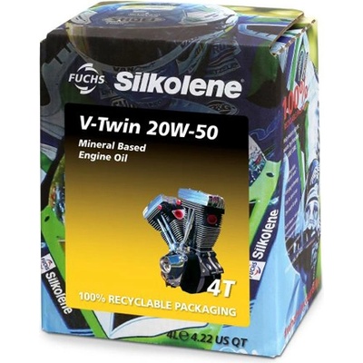 FUCHS Silkolene V-Twin Mineral 20W-50 cube 4 l