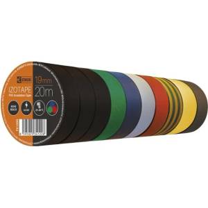 EMOS Изолационна лента pvc 19 мм / 20 м микс цветове 70961 (2001192099)